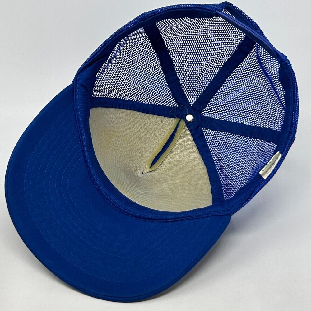 Vintage J & J Temporaries Trucker Hat Baseball Cap Temps Staffing Snapback Blue - Picture 4 of 10